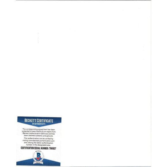 Alex Diaz 8x10 Autograph Auto Signature COA Beckett T68327 - Picture 2 of 2